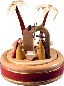 Spieldose - modernes Desing- Christi Geburt , 18 cm hoch